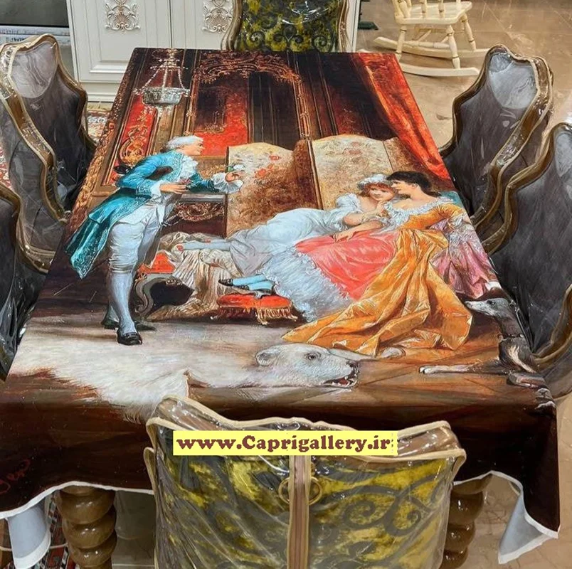 رومیزی مخمل چاپی کد20016