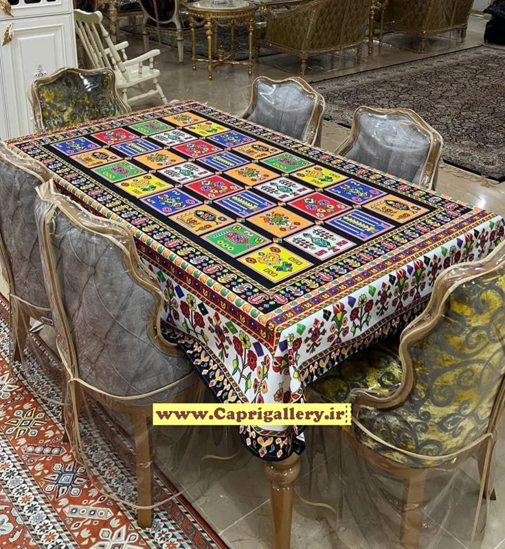 رومیزی مخمل چاپی کد20024