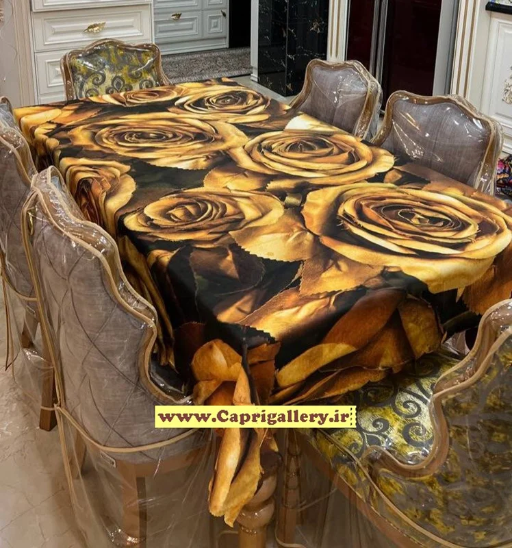 رومیزی مخمل چاپی کد20060