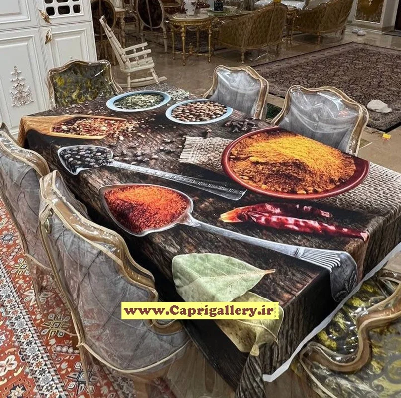 رومیزی مخمل چاپی کد20038