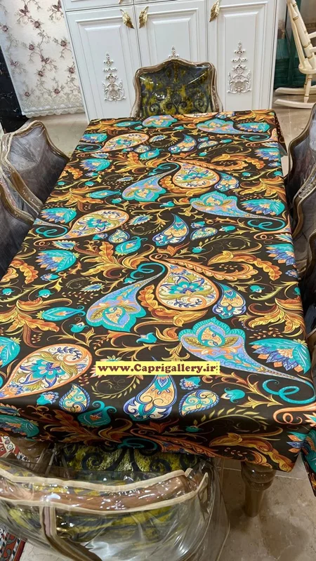 رومیزی مخمل چاپی کد20064