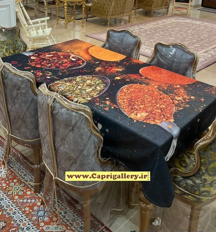 رومیزی مخمل چاپی کد20028