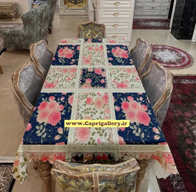 رومیزی مخمل چاپی کد20213