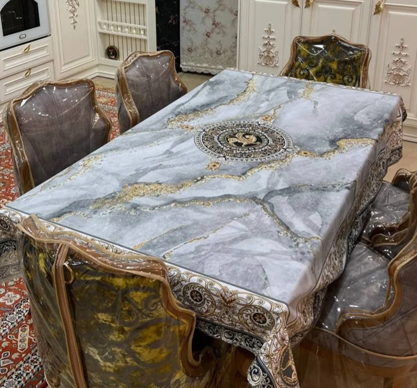 رومیزی مخمل چاپی کد 20001