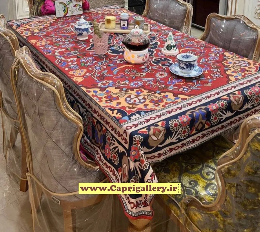 رومیزی مخمل چاپی کد20031