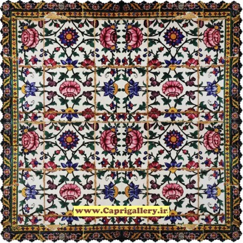 رومیزی مربع مخمل کوبیده کد 28