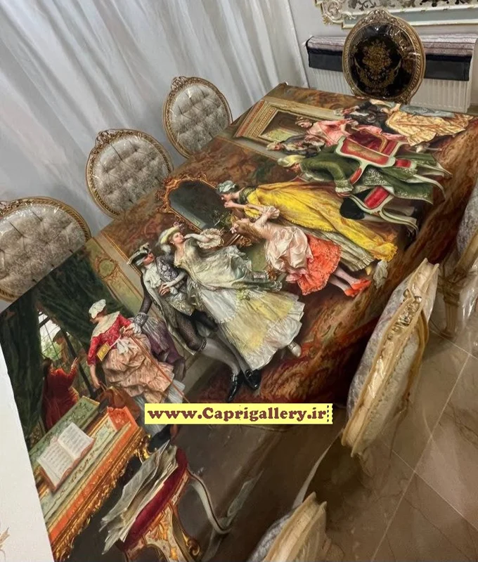 رومیزی مخمل چاپی کد20017