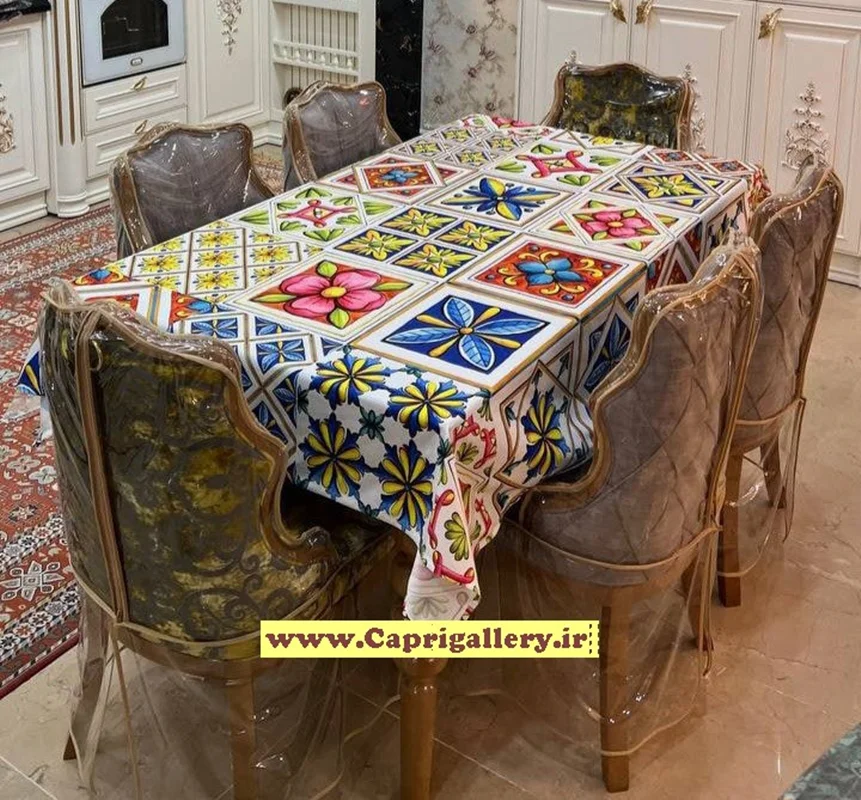 رومیزی مخمل چاپی کد20027