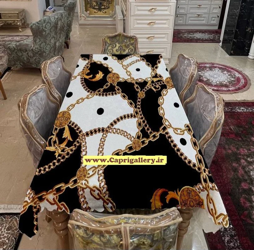 رومیزی مخمل چاپی کد20185