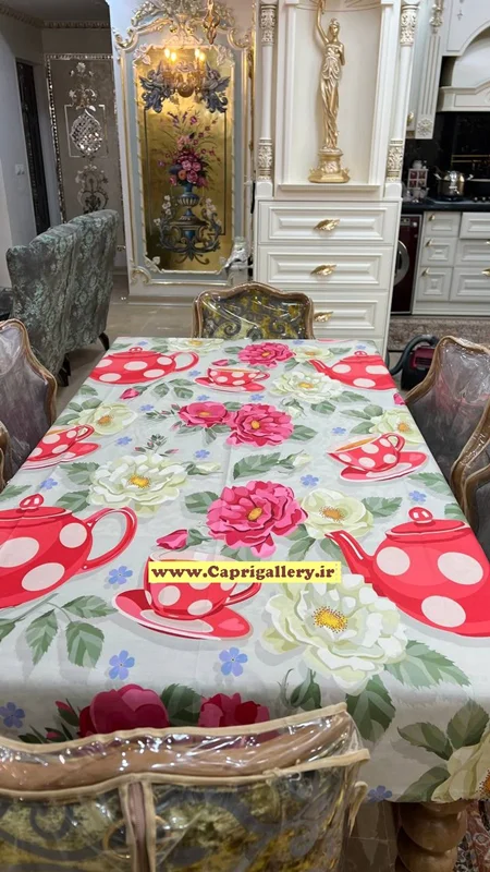 رومیزی مخمل چاپی کد20086
