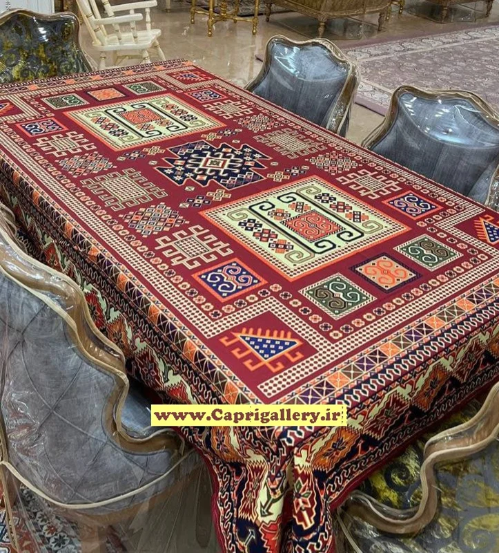 رومیزی مخمل چاپی کد20033