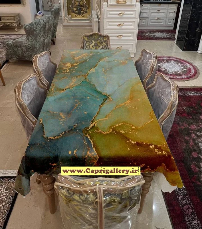 رومیزی مخمل چاپی کد20180
