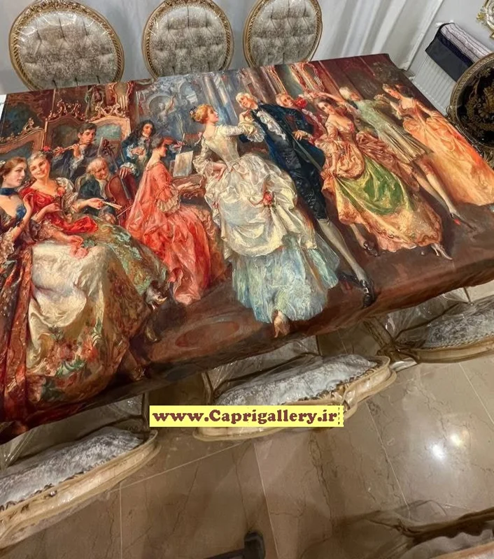 رومیزی مخمل چاپی کد20019