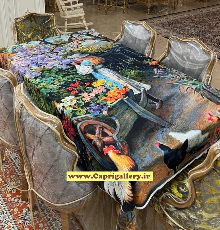 رومیزی مخمل چاپی کد20045