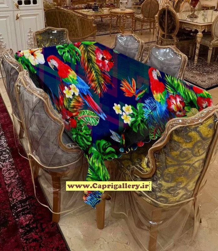 رومیزی مخمل چاپی کد20179