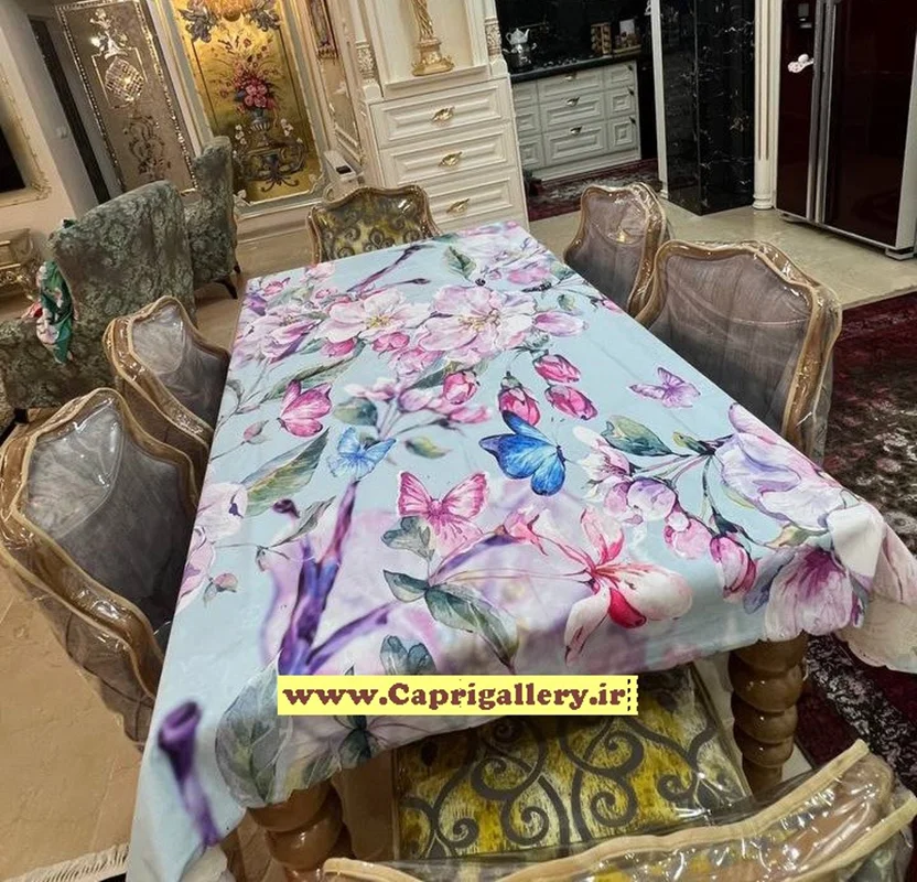 رومیزی مخمل چاپی کد20130