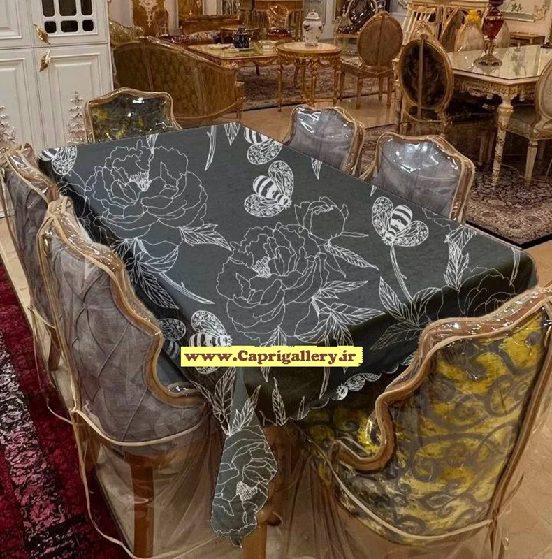 رومیزی مخمل چاپی کد20191