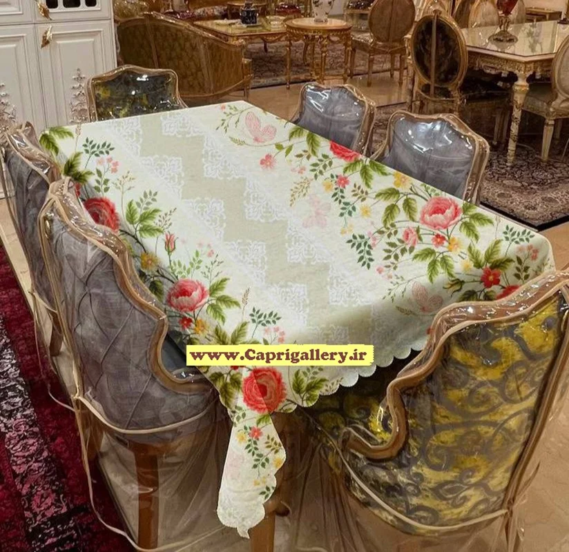 رومیزی مخمل چاپی کد20216