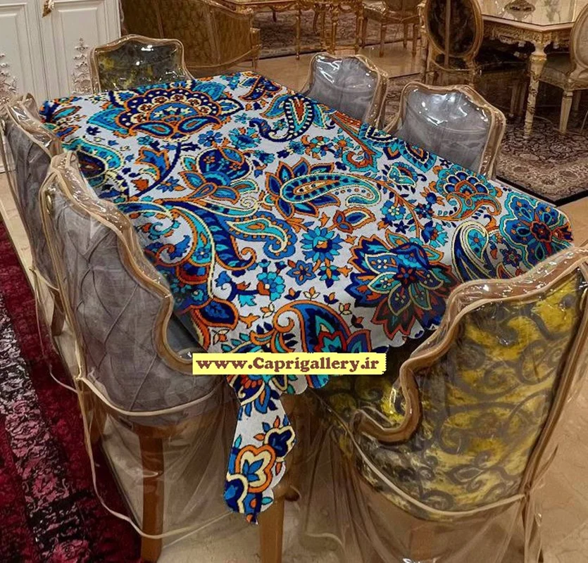 رومیزی مخمل چاپی کد20181